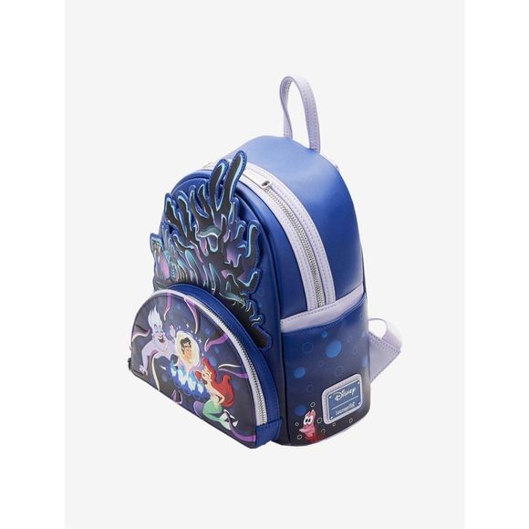 LOUNGEFLY Disney The Little Mermaid Ursula’s Lair glow in the dark mini … - Picture 5 of 6